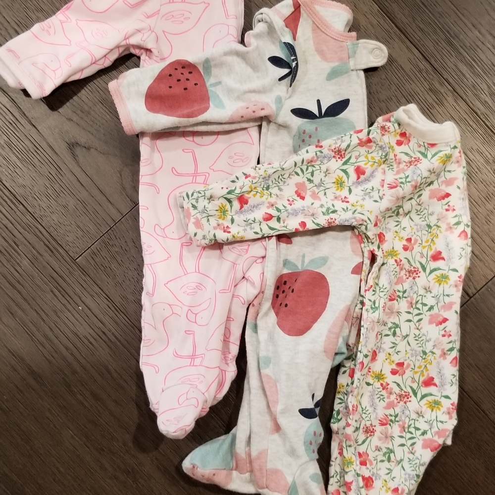 Set of 3 girls sleepers